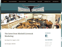 Tablet Screenshot of mitchelllivestockauction.com